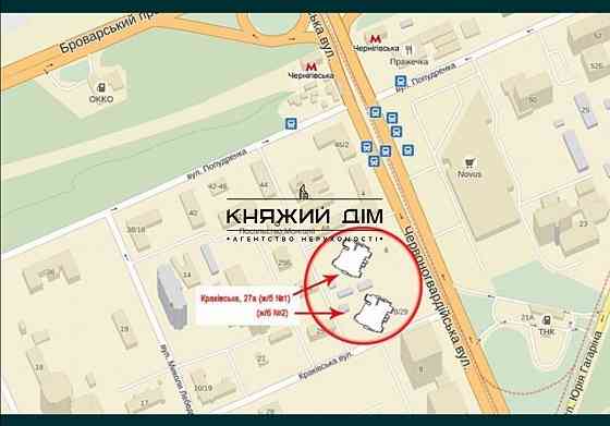 Продаж 1к Квартира 46 кв.м Краковская ул. Kiev