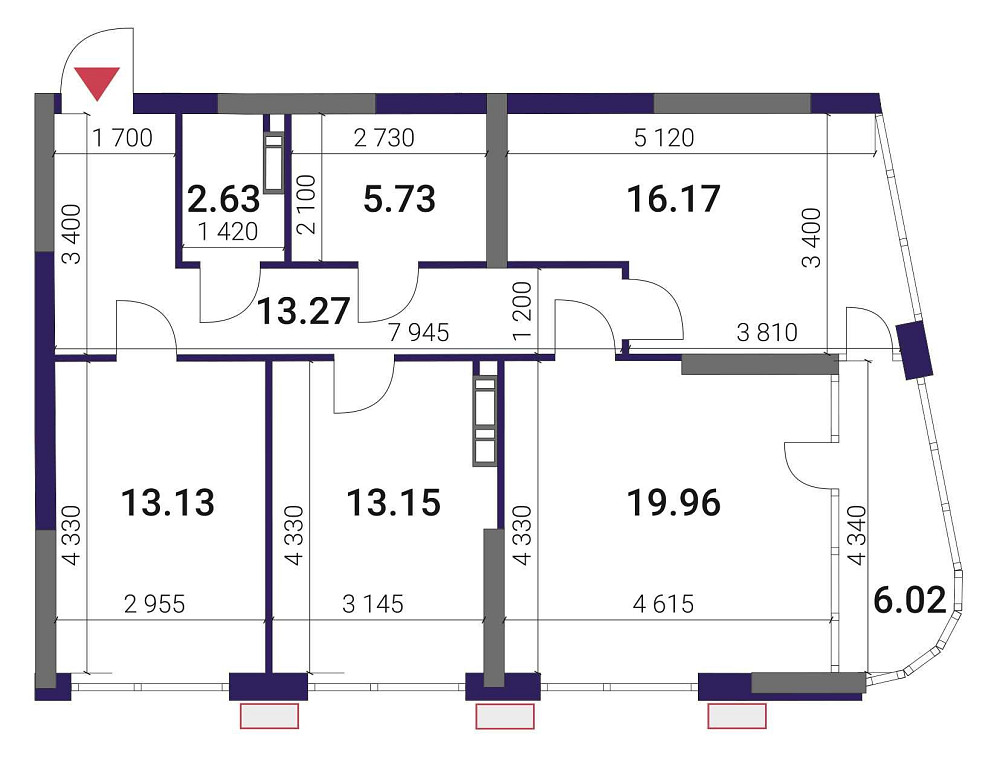 Продаж Квартира 3-кімнатна, 22/26 поверх на Причальна вул., д. 11 Kiev - photo 1