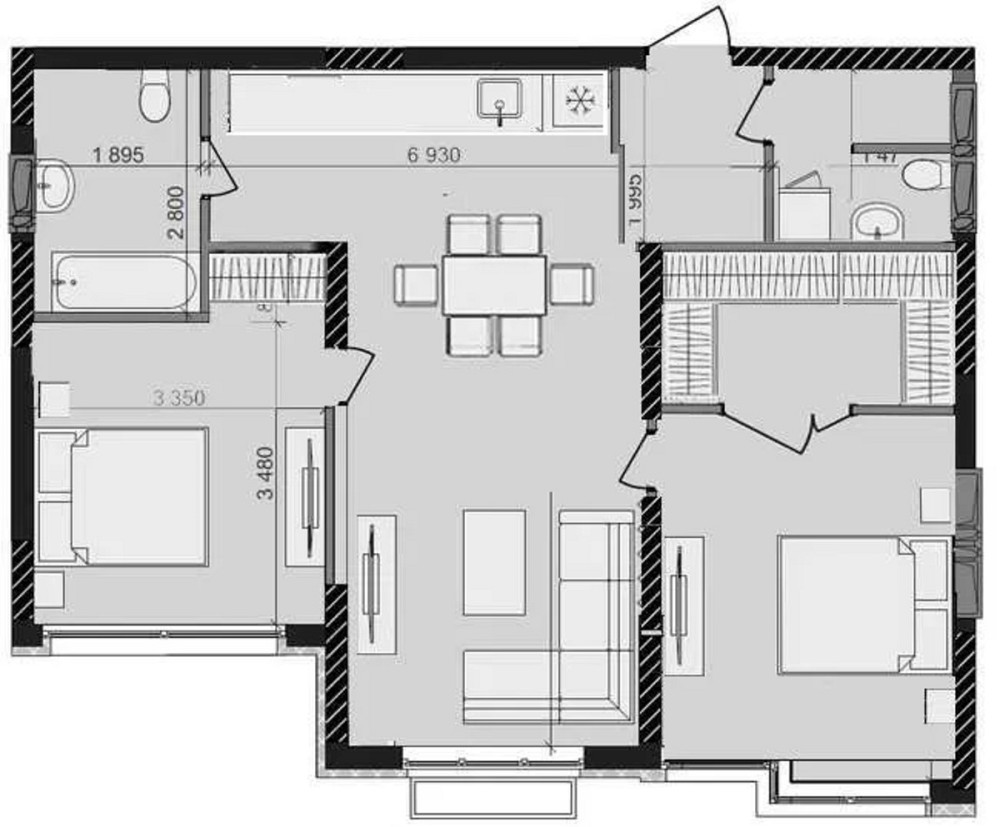 Продаж Квартира 3-кімнатна, 8/23 поверх на Максимовича, 32а Київ - фото 3