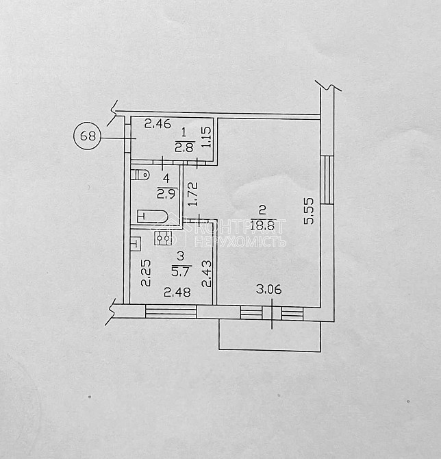 Продаж Квартира 1-кімнатна, 2/5 поверх на вул. Індустріальний Харків - фото 14