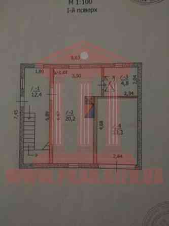 Продаж 3-поверховий Будинок з ділянкою 6 сот 132.4 кв.м  на кооп. Дніпровець Проців