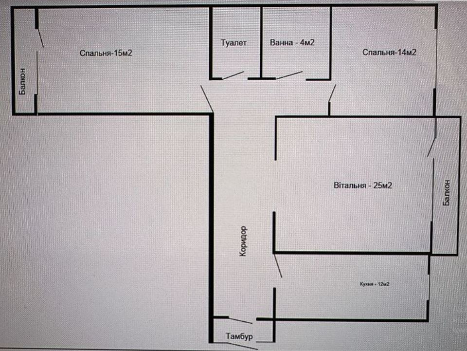 3 комнатная квартира. Средний этаж Одеса - фото 10