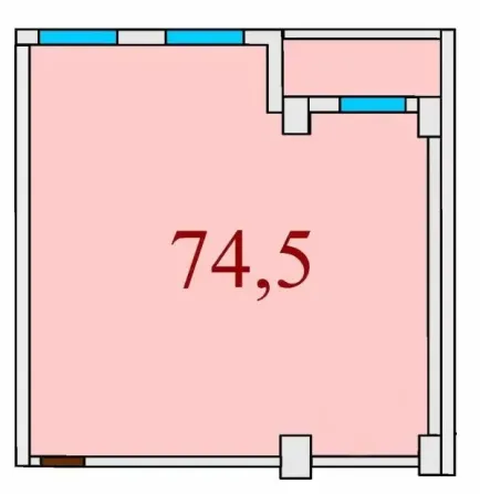 Продам 2-к квартиру 74, 5 м2 после строителей, ЖК бизнес класса Баку Днепр - изображение 3