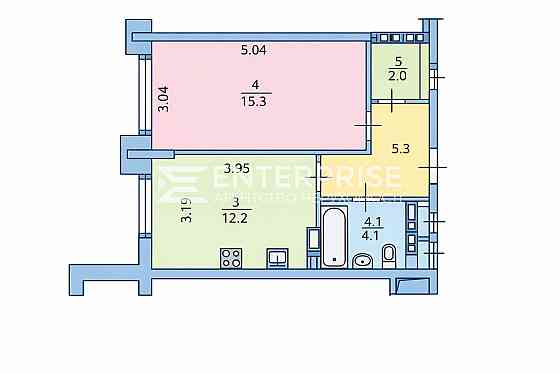 Продаж Квартира 1-кімнатна, 7/25 поверх на вул. Набережно-Рибальська Kiev