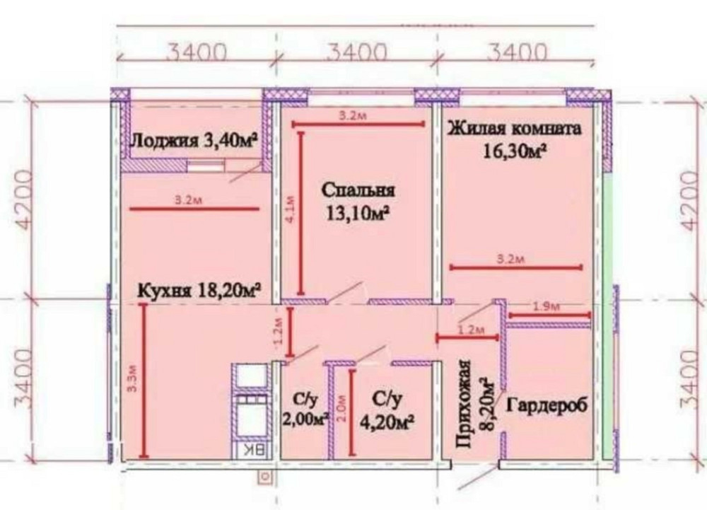 Продам 2 комнатную квартиру в новом ЖК Омега. Площадь Толбухина Odessa - photo 12