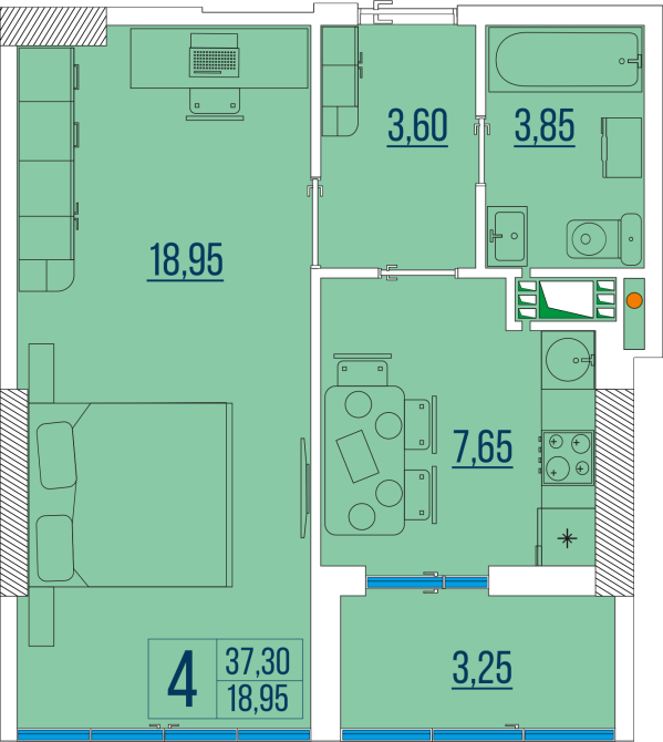 Продаж Квартира 1-кімнатна на ул. Бугаевская, 44 Odessa - photo 18