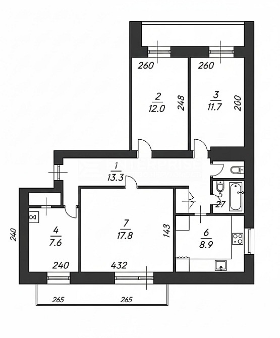 Продаж Квартира 4-кімнатна, 8/9 поверх на вул. Петропавлівська Київ - фото 9