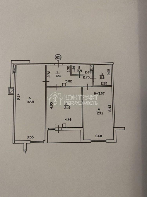 Продаж Квартира 2-кімнатна, 9/9 поверх на вул. Динамівська Харків - фото 7