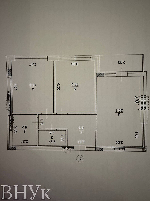 Продаж Квартира 2-кімнатна, 5/9 поверх на Легоцького Ужгород - изображение 17
