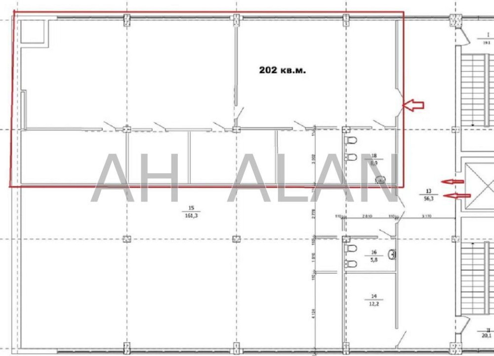 Оренда офісне приміщення на Верхній Вал вул., 2 приміщень - 5, поверх - 5/6 Київ - фото 15
