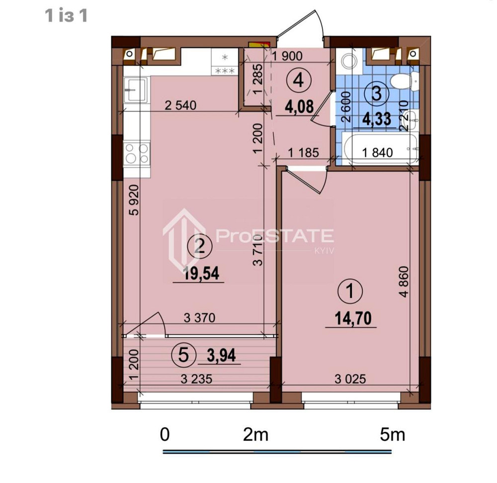 Продаж Квартира 1-кімнатна, 25/25 поверх на вул. Межова Київ - фото 15