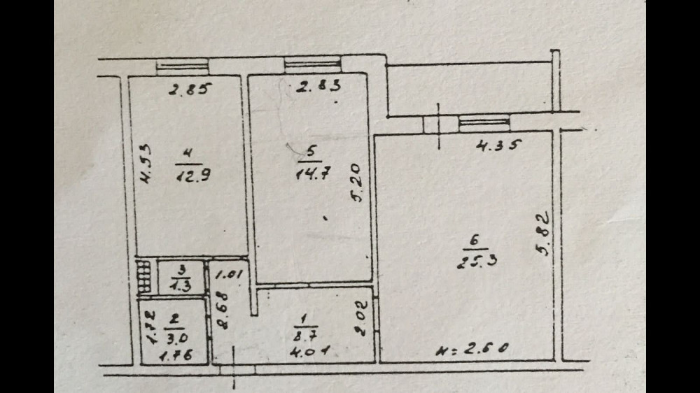 2-комнатная квартира в кирпичном доме на Черемушках Одеса - фото 12