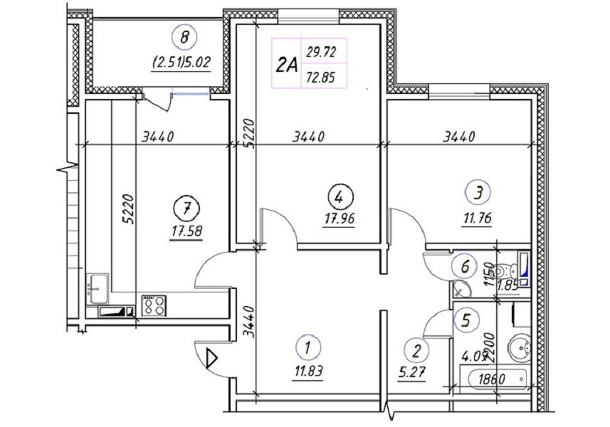 Продаж Квартира 2-кімнатна, 19/25 поверх на улица Ревуцкого, д.54 Киев - изображение 9