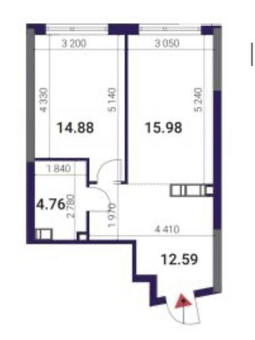 Продаж Квартира 1-кімнатна, 2/26 поверх на Причальна, 13 Kiev - photo 1