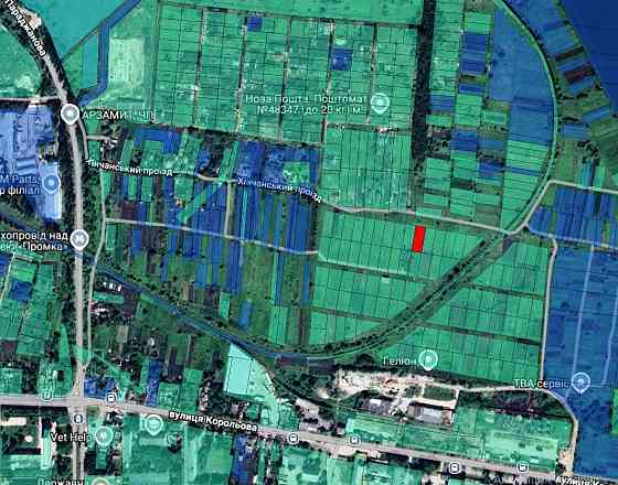 Продаж земельної ділянки 10 соток на Хінчанський проїзд Zhytomyr