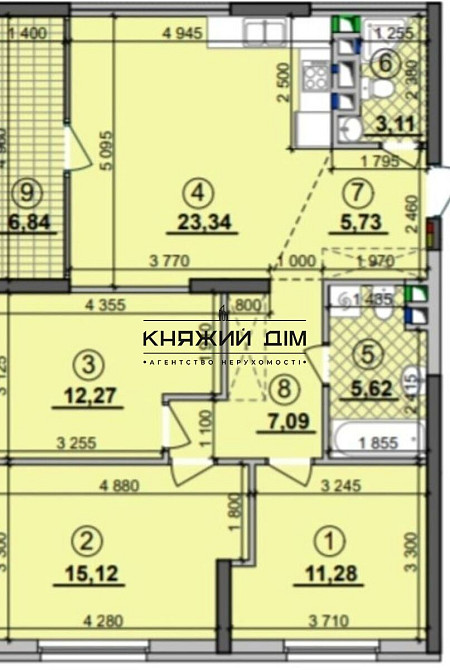 Продаж 3-х кімнатної роздільної в ЖК SEVEN м.Осокорки Київ - фото 4