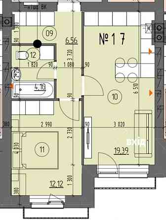 Продаж Квартира 1-кімнатна, 3/3 поверх на вул. Новодвірська Рівне