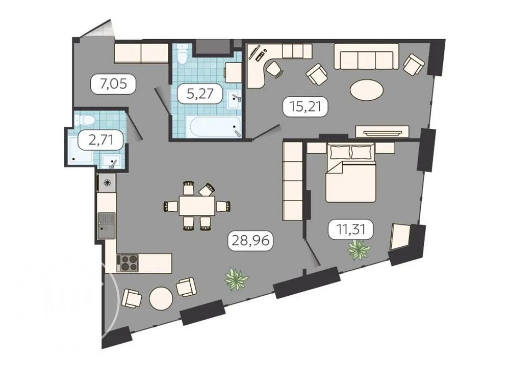 Продаж 2к Квартира 71 кв.м Садова, 2 Львів - фото 2