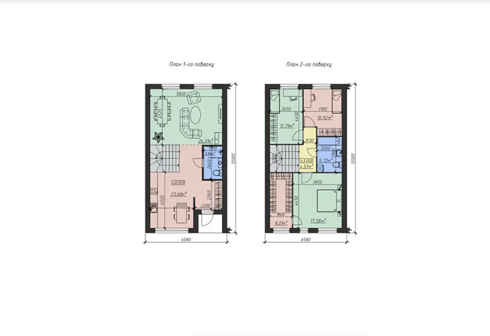 Продаж 2 поверхового таунхауса 120 кв. м, 4 кімнати, на вул. Зелена  - фото 5