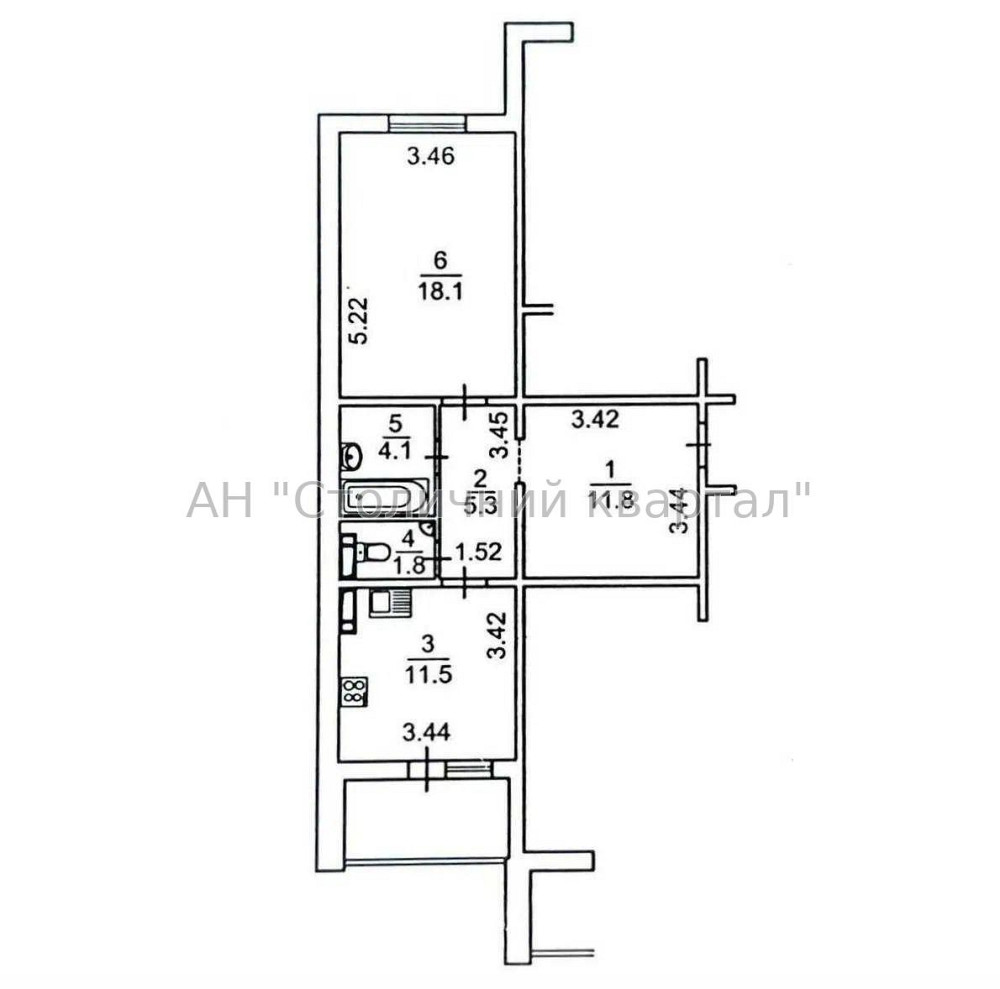 Продаж Будинок 1-кімнатний на Закревського Миколи вул., 97А Киев - изображение 6