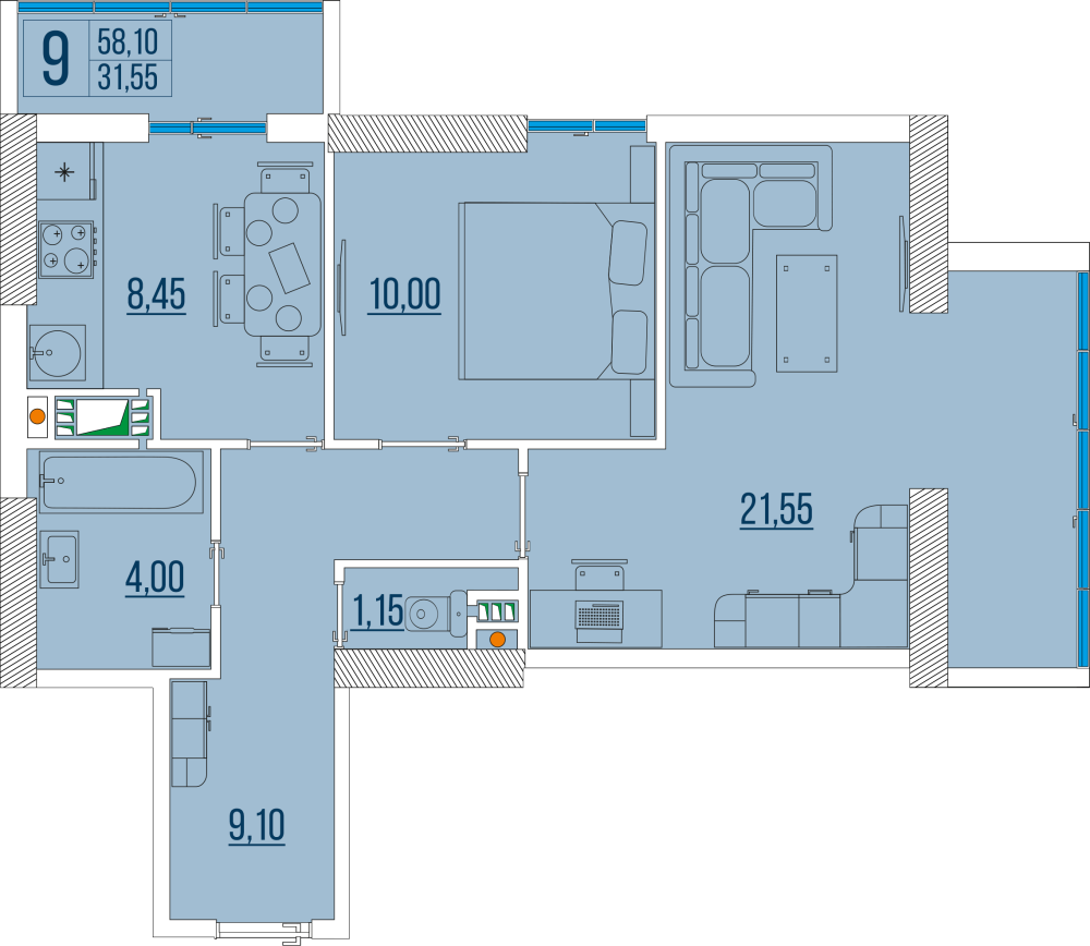 Продаж Квартира 2-кімнатна на ул. Бугаевская, 44 Odessa - photo 15