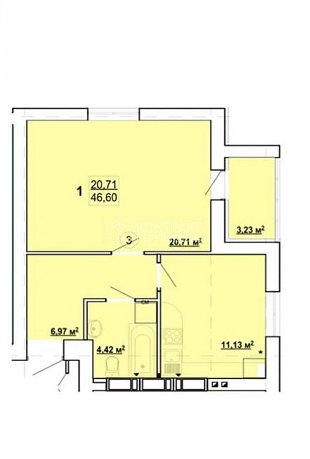 Продаж Квартира 1-кімнатна, 12/16 поверх на вул. Борткевича Харьков - изображение 12