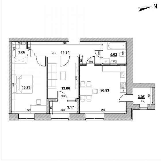 Продаж Квартира 2-кімнатна, 7/9 поверх на вул. Героїв Майдану Сокільники