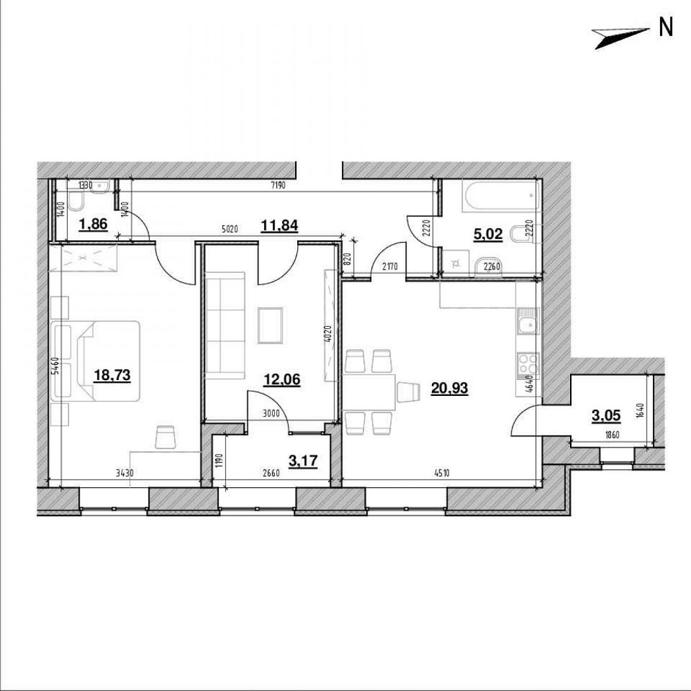 Продаж Квартира 2-кімнатна, 7/9 поверх на вул. Героїв Майдану Сокільники - фото 2