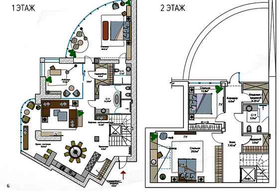 Продаж Квартира 6-кімнатна, 16/17 поверх на Лидерсовский б-р, 5 Одеса