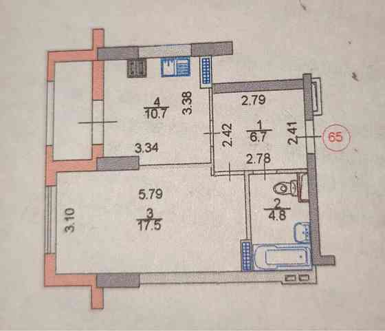 1-кімнатна, Феодосійський пров., 14, Голосіївський Kiev
