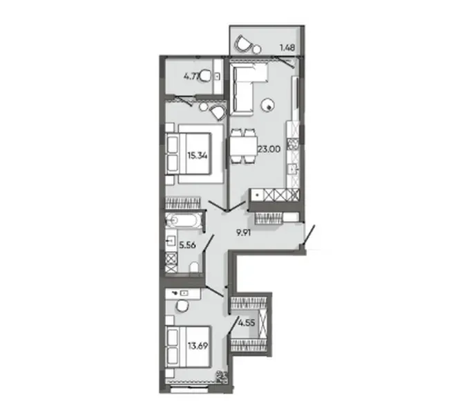 Продаж 2к Квартира 78 кв.м Orlan residents Львів - фото 3