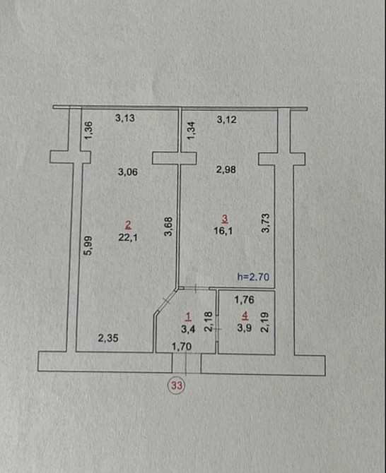Продаж 1к Квартира 46 кв.м Святослава Ріхтера Zhytomyr - photo 1