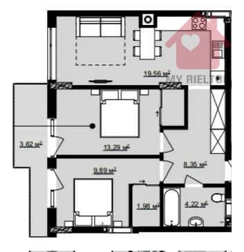 Продаж Квартира 2-кімнатна, 5/8 поверх на Бабяка Uzhhorod - photo 3