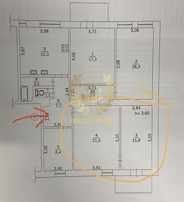 Продаж Квартира 2-кімнатна, 4/4 поверх на Дмитриевская ул. Київ - фото 2