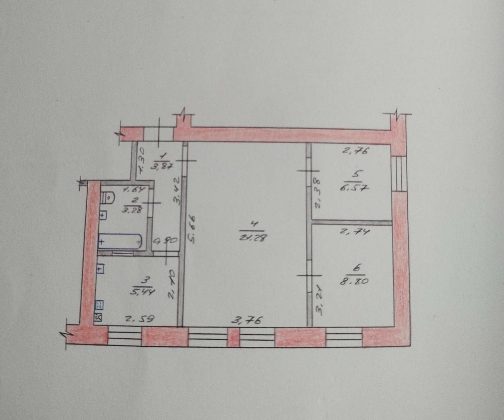 Продаж Квартира 3-кімнатна, 1/3 поверх на вул. Мала Бердичівська Житомир - фото 4