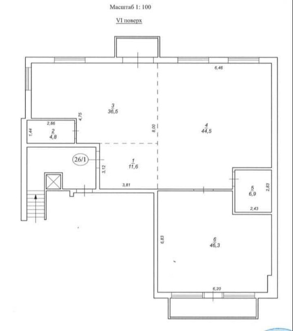 Продаж Квартира 4-кімнатна, 6/6 поверх на Велика Житомирська вул., д. 16 Київ - фото 12
