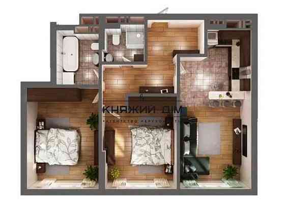 Продаж 2-кімнатної квартири в ЖК Greenville Park. № 21142211 Київ