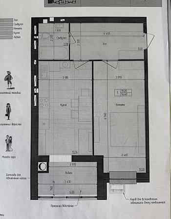 Продаж Квартира 1-кімнатна, 8/14 поверх на вул. Домбровського Zhytomyr