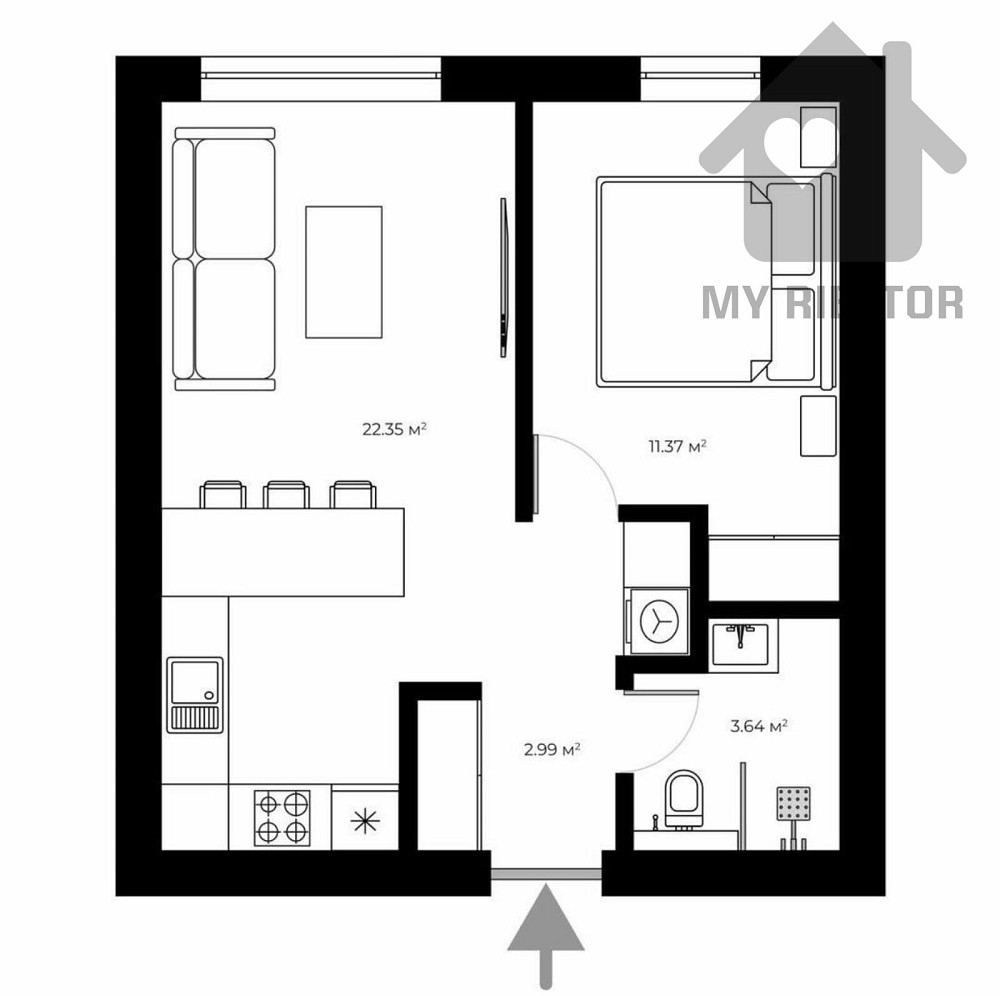 Продаж Квартира 1-кімнатна, 2/3 поверх на Мальовнича, 40 Ужгород - фото 12