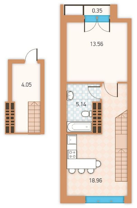 Продаж Квартира 1-кімнатна, 13/14 поверх на Крайня, 1 Kiev - photo 9