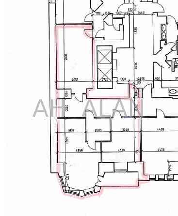 Оренда офісне приміщення на Музейний пров., 4 приміщень - 2, поверх - 3/8 Kiev