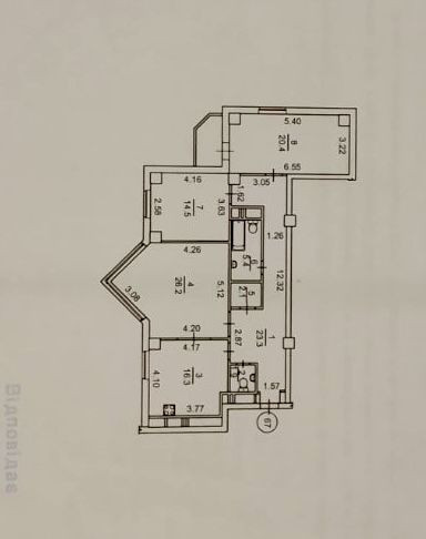 Продаж Квартира 3-кімнатна, 12/25 поверх на Генерала Геннадія Воробйова вул., д. 13Є Киев - изображение 20