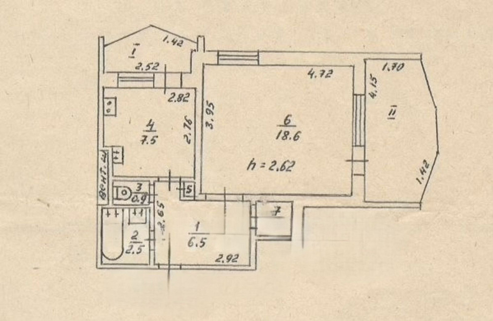 Продаж Квартира 1-кімнатна, 12/16 поверх на Ицхака Рабина улица, 4 Одеса - фото 1