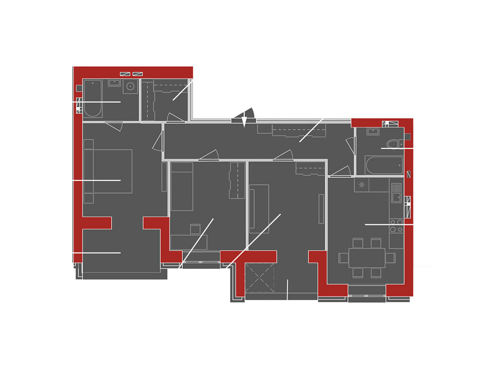 Продаж Квартира 3-кімнатна, 8/10 поверх на вул. Домбровського Житомир - фото 3