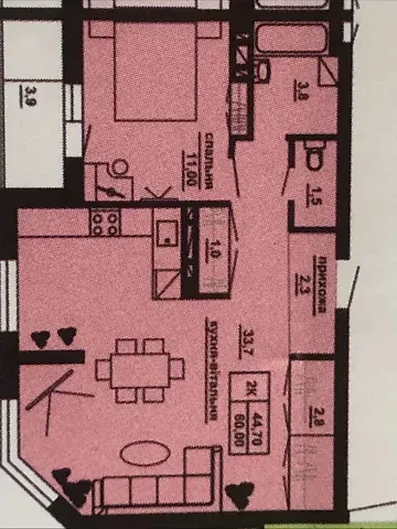 Продаж 2к Квартира 60 кв.м Куліша Пантелеймона бульвар 1 Тернопіль - фото 9