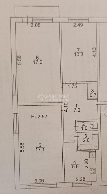 Продаж Квартира 3-кімнатна, 3/5 поверх на вул. Харківських Дивізій Kharkiv - photo 1