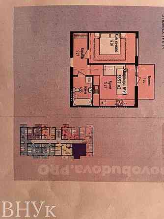 Продаж Квартира 1-кімнатна, 3/3 поверх Uzhhorod