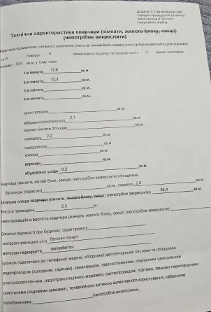 For sale 2-room Apartment 36 sq.m Володимира Антоновича Dnipro