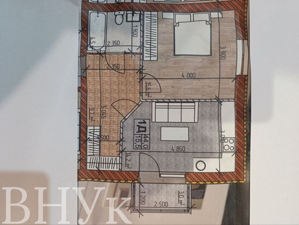 Продаж Квартира 1-кімнатна, 3/3 поверх на Данила Нечая Вінниця - фото 5