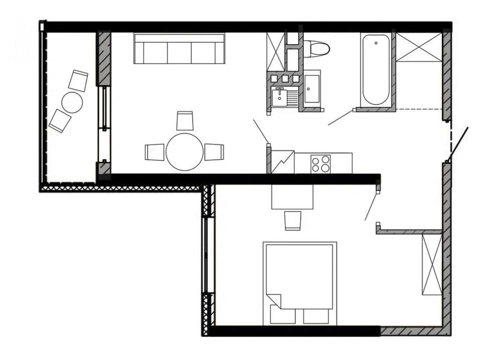 Продаж Квартира 1-кімнатна, 20/24 поверх на Среднефонтанская ул. Одеса - фото 9